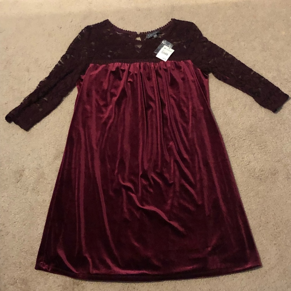 Versona Red Velvet Dress